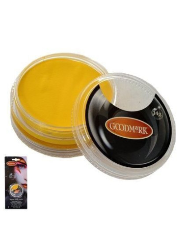 Maquillaje al agua 14g amarillo - de alta calidad, ideal para carnaval, fiestas temáticas y eventos especiales
