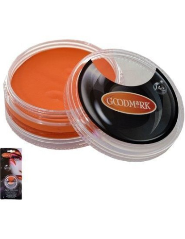 Maquillaje al agua 14g naranja - de alta calidad, ideal para carnaval, fiestas temáticas y eventos especiales