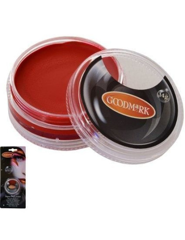 Maquillaje al agua 14g rojo - de alta calidad, ideal para carnaval, fiestas temáticas y eventos especiales