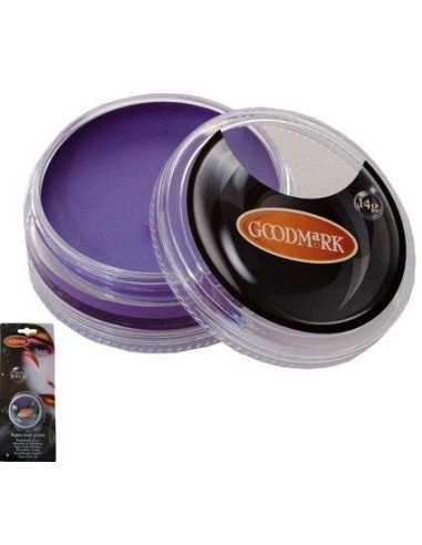 Maquillaje al agua 14g violeta - de alta calidad, ideal para carnaval, fiestas temáticas y eventos especiales