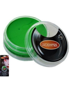 Maquillaje al agua 14g verde - de alta calidad, ideal para carnaval, fiestas temáticas y eventos especiales