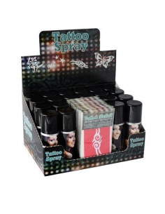 20 sprays de tatuagem + 40 modelos - alta qualidade, ideal para carnaval, festas temáticas e eventos especiais