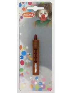 Barre de maquillage marron en blister - de haute qualité, idéale pour le carnaval, les fêtes à thème et les événements spéciaux