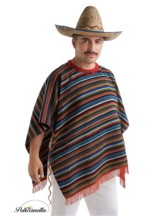 Poncho Mejicano Talla L de disfraces adultos de alta calidad