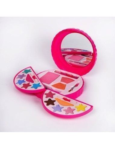 Caja Maquillaje redonda con espejo - de alta calidad, ideal para carnaval, fiestas temáticas y eventos especiales