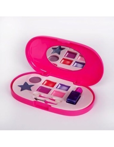 Ovale Make-up-Box mit Spiegel - Hohe Qualität, ideal für Karneval, Themenpartys und besondere Events