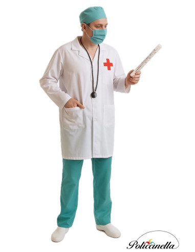 Disfraz Médico Talla L - de alta calidad, ideal para carnaval, fiestas temáticas y eventos especiales