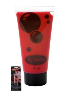 Maquillaje al agua crema 38 ml rojo - de alta calidad, ideal para carnaval, fiestas temáticas y eventos especiales