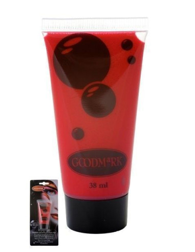 Maquillaje al agua crema 38 ml rojo - de alta calidad, ideal para carnaval, fiestas temáticas y eventos especiales