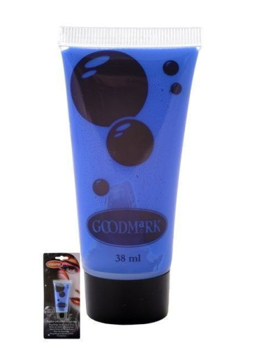 Maquillaje al agua crema 38 ml azul - de alta calidad, ideal para carnaval, fiestas temáticas y eventos especiales