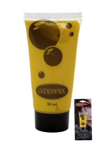 Maquiagem para o creme de água 38 ml Amarelo - alta qualidade, ideal para carnaval, festas temáticas e eventos especiais