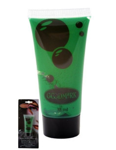 Maquillage d'eau de crème 38 ml vert - haute qualité, idéal pour carnaval, fêtes à thème et événements spéciaux