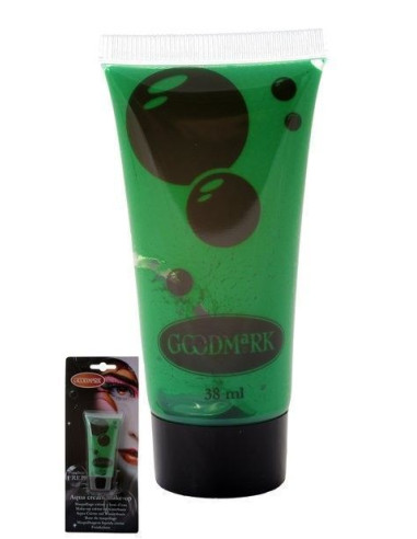 Maquillaje al agua crema 38 ml verde - de alta calidad, ideal para carnaval, fiestas temáticas y eventos especiales