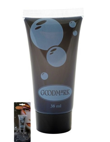 Wasser-Make-up-Creme 38 ml Schwarz - Hohe Qualität, ideal für Karneval, Themenfeierlichkeiten und besondere Veranstaltungen