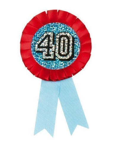 rosetón holográfico '40' - de alta calidad, ideal para carnaval, fiestas temáticas y eventos especiales