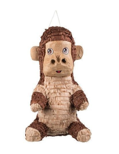 piñata Mono (49 x 28 cm) - Haute qualité, idéal pour carnaval, festivités thématiques et événements spéciaux