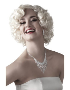 hollywood Schmuck (Halskette und Ohrringe) - Hohe Qualität, ideal für Karneval, Themenpartys und besondere Events