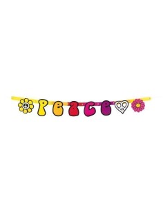 hippy Festival Banner (95cm) - High Quality, Ideal for Carnival, Theme Festivities and Special Events