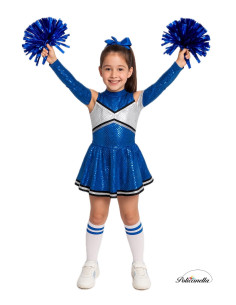 Costume New blue cheerleader - high quality, ideal for carnival, theme parties and special events