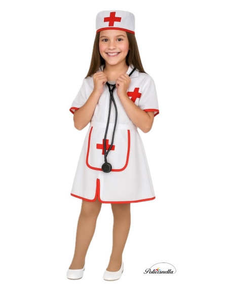 Costume Nurse - High Quality, Ideal for Carnival, Thematic Festivities and Special Events