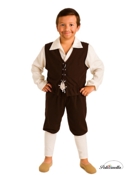 Costume Escudero - High Quality, Ideal for Carnival, Theme Festivities and Special Events