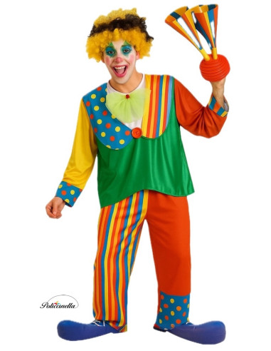 Disfraz Payaso Hombre Talla L - de alta calidad, ideal para carnaval, fiestas temáticas y eventos especiales