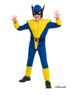 Costume Yellow Wolf - High Quality, Ideal for Carnival, Theme Festivities and Special Events