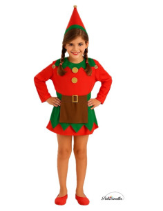 Costume Elfa - High Quality, Ideal for Carnival, Theme Festivities and Special Events