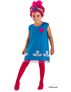 Costume Troll Popi - High Quality, Ideal for Carnival, Theme Festivities and Special Events