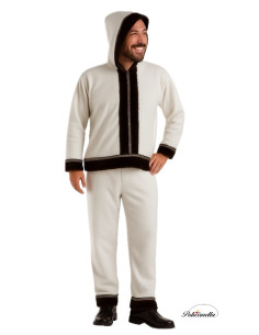 Costume Eskimo Size L - High Quality, Ideal for Carnival, Theme Festivities and Special Events