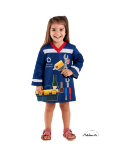 Camisa Mecánic@ 3/5 Años- de alta calidad, ideal para carnaval, fiestas temáticas y eventos especiales