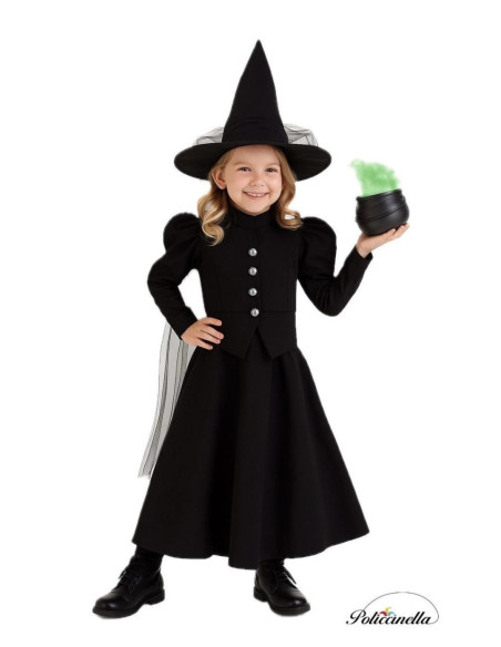 New Black Witch Costume - high quality, ideal for carnival, theme parties and special events
