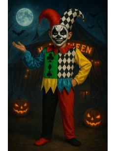 Costume Arlequin - High Quality, Ideal for Carnival, Thematic Parties and Special Events 2