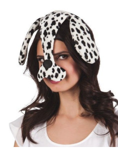 orelhas de Headband Dalmata com focinho - alta qualidade, ideal para carnaval, festividades temáticas e eventos especiais