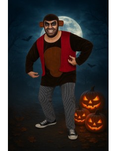 Costume Mono murderer size L new - high quality, ideal for carnival, themed parties and special events 2