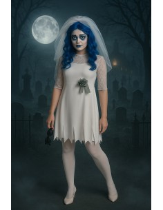 Costume Bride Cadaver Size M - High Quality, Ideal for Carnival, Theme Festivities and Special Events 2