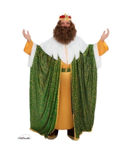 Fantasia do Rei Gaspar Tamanho L Novo - de alta qualidade, ideal para carnaval, festas temáticas e eventos especiais.