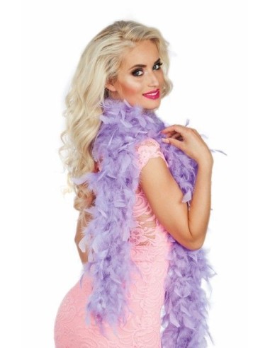 Good quality lilac 50g boa 180cm - ideal for carnival, themed parties, and special events.
