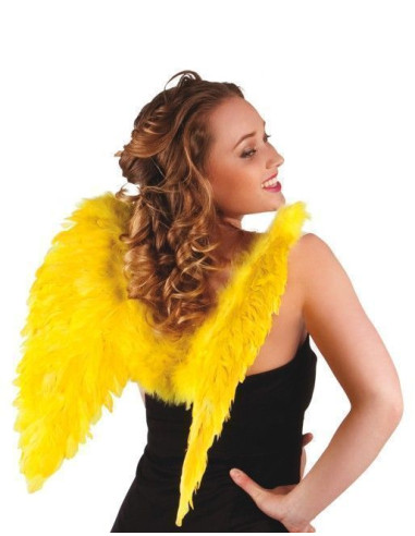 50x50cm Penas amarelas - alta qualidade, ideal para carnaval, festas temáticas e eventos especiais