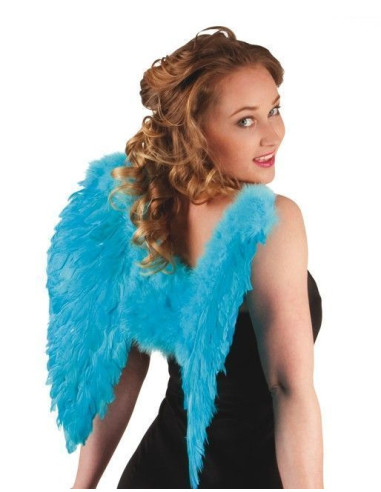alas de plumas turquesa 50x50cm - de alta calidad, ideal para carnaval, fiestas temáticas y eventos especiales