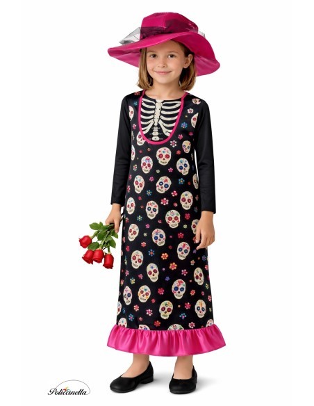 Disfraz Catrina - de alta calidad, ideal para carnaval, fiestas temáticas y eventos especiales