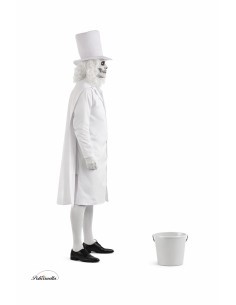 Disfraz Fantasma Blanco Talla L - de alta calidad, ideal para carnaval, fiestas temáticas y eventos especiales 2