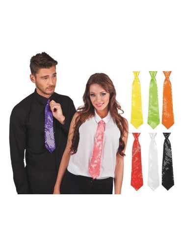 corbata lentejuelas 8 colores surtidos 4 - de alta calidad, ideal para carnaval, fiestas temáticas y eventos especiales