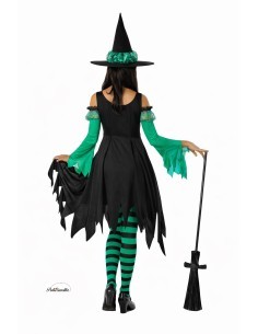 Déguisement Nouvelle sorcière verte émeraude - haute qualité, idéale pour carnaval, fêtes à thème et événements spéciaux 2