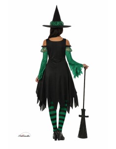 Déguisement Nouvelle sorcière verte émeraude - haute qualité, idéale pour carnaval, fêtes à thème et événements spéciaux 2