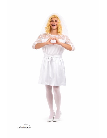 Disfraz Novia Hombre Talla L - de alta calidad, ideal para carnaval, fiestas temáticas y eventos especiales