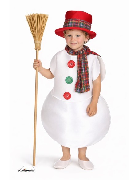 Disfraz Muñeco de Nieve 8/10 Años - de alta calidad, ideal para carnaval, fiestas temáticas y eventos especiales