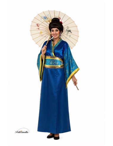 Déguisement de Geisha bleue