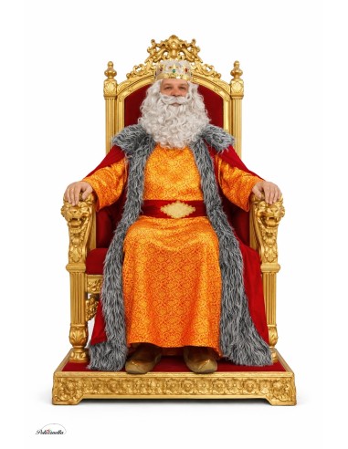 Disfraz Rey Melchor Pelo Gris  Nuevo
