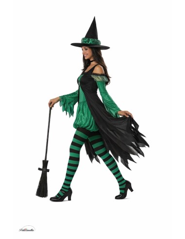 Disfraz Bruja Verde Esmeralda Nuevo